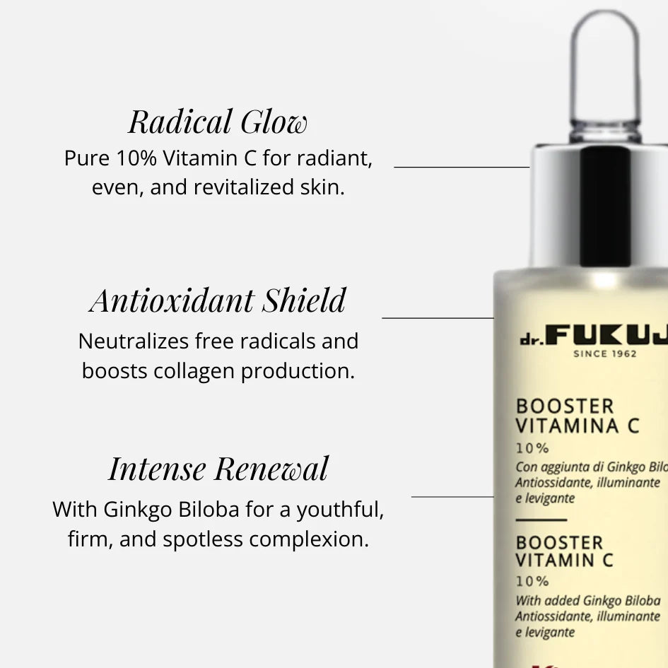Dr.Fukuj Booster Vitamina C 10% - Siero Illuminante 30ml - foto 2