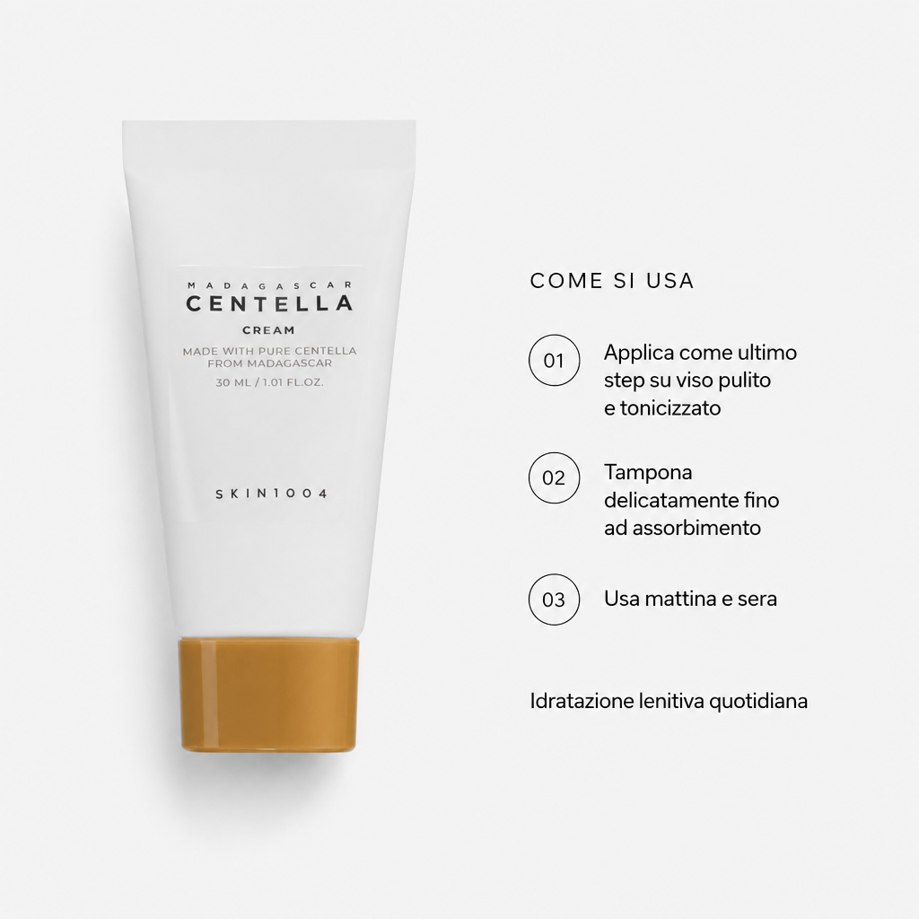 Skin1004 Centella Cream - Crema Lenitiva 30ml - come si usa